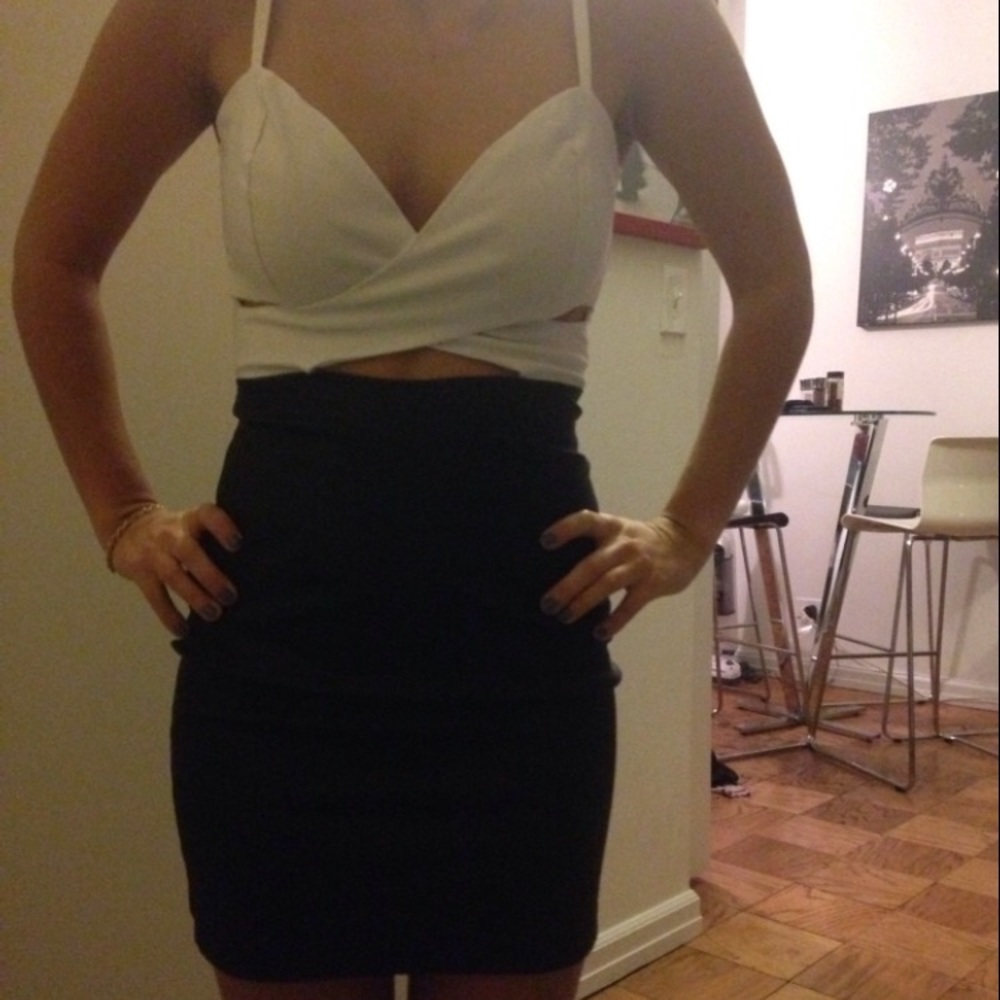 Black and white dress